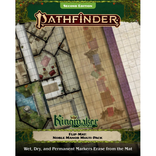 Pathfinder Second Edition: Flip-Mat: Kingmaker Adventure Path Noble Manor Multi-Pack