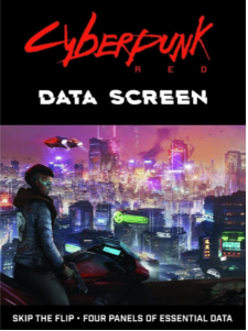 Cyberpunk Red RPG GM Data Screen